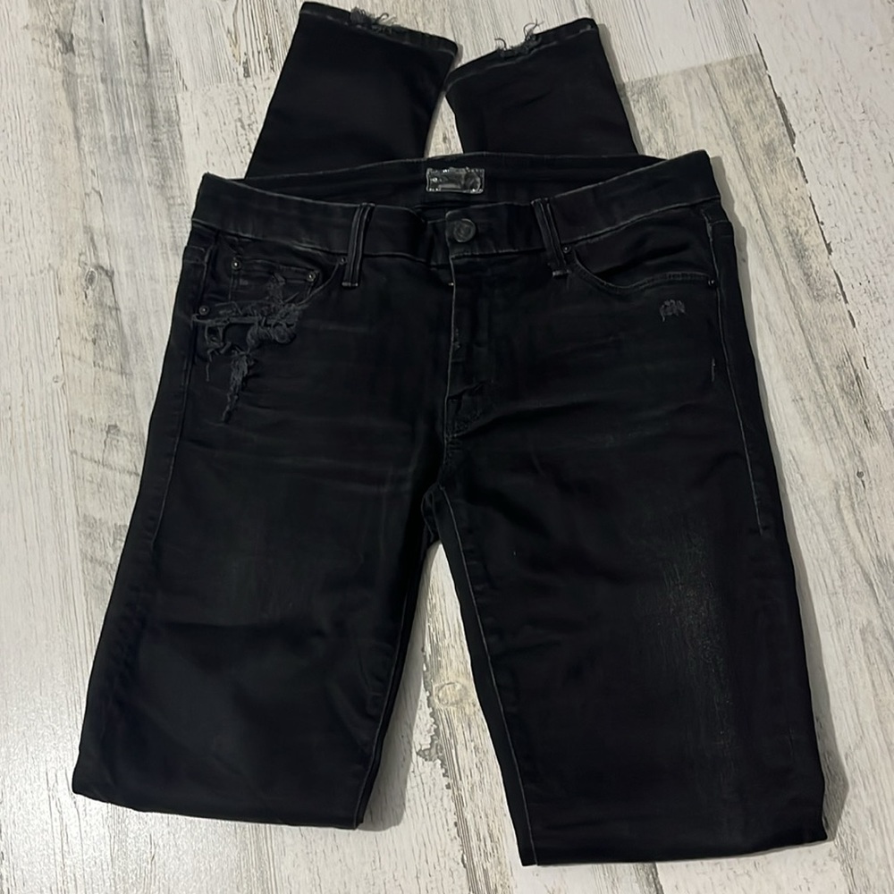 Mother The Looker Destroyed Ride Jeans Size 28 - Picture 4 of 14